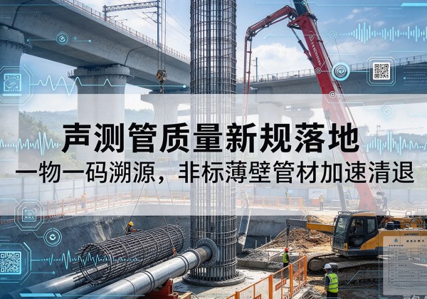 靖边声测管质量新规落地，一物一码溯源，非标薄壁管材加速清退